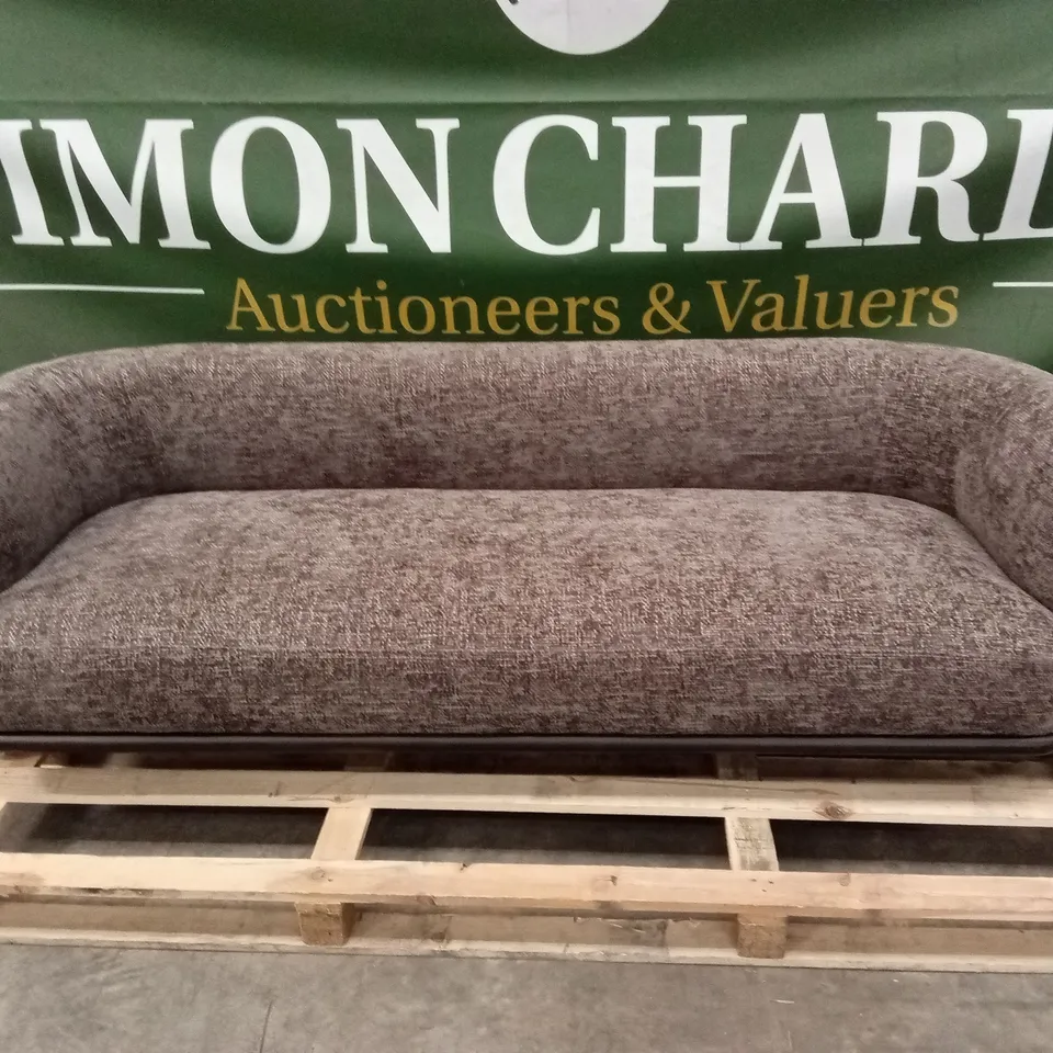 DANETTI FLORENCE MOCHA CHUNKY WEAVE 3 SEATER SOFA RRP £1429