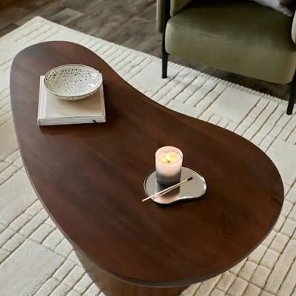 BOXED DANETTI BURLEIGH DARK MANGO WOOD COFFEE TABLE