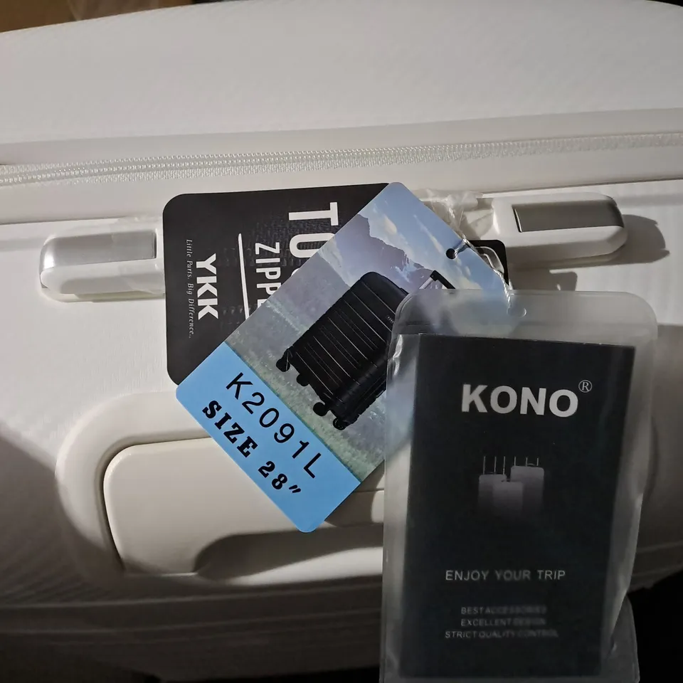 BOXED KONO SUITCASE LIGHTWEIGHT POLYPROPYLENE HARD SHELL 28-INCH K2091L
