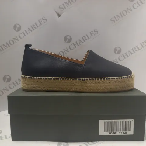 BOXED HOBBS ALICIA ESPADRILLE IN NAVY - SIZE 8
