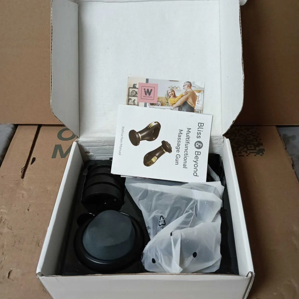 BLISS AND BEYOND MULTI-FUNCTIONAL MASSAGE GUN BOXED