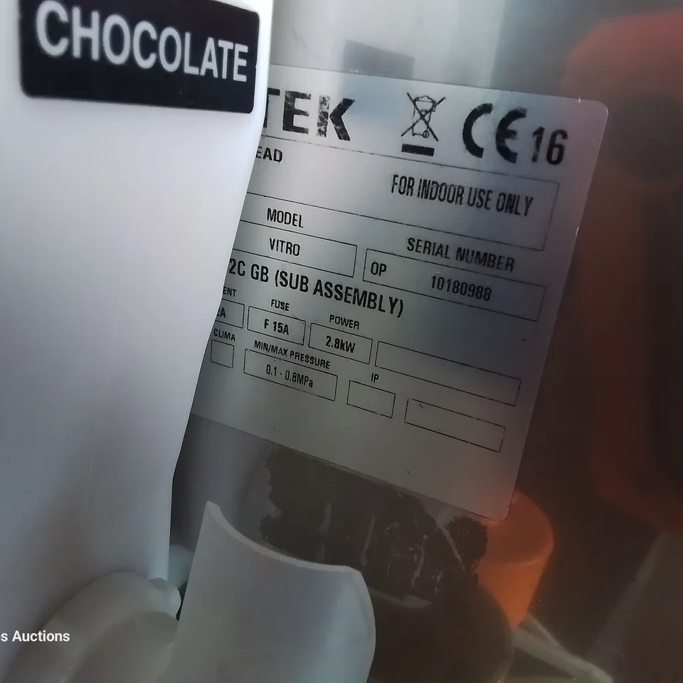 COFFETEK VITRO BEAN TO CUP & HOT DRINK DISPENCER