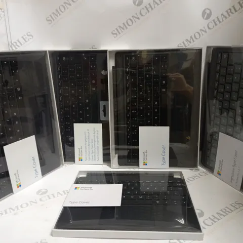 BOX OF APPROX 5 ASSORTED AND BOXED MICROSOFT SURFACE KEYBOARD ATTACHMENT.