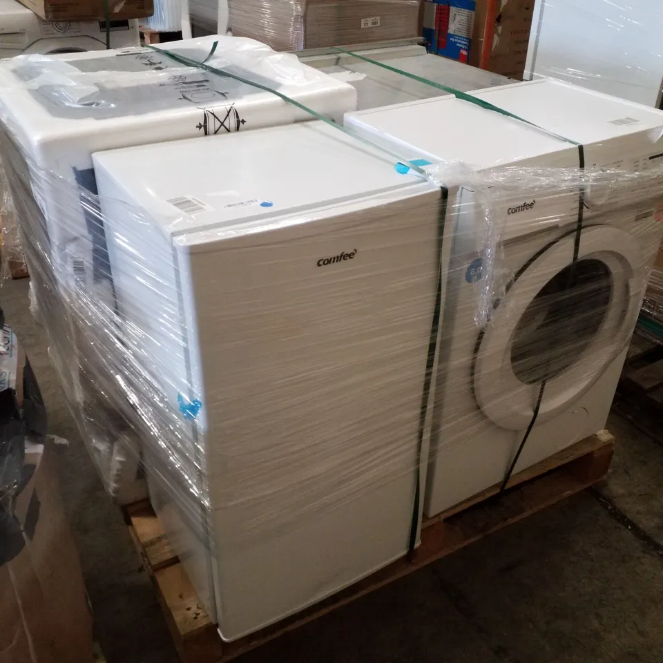 PALLET OF APPROXIMATELY 4 UNPROCESSED RAW RETURN WHITE GOODS TO INCLUDE;