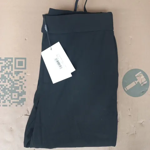 ARNE TAILORED DRAWSTRING STRETCH TROUSERS IN BLACK SIZE 32L