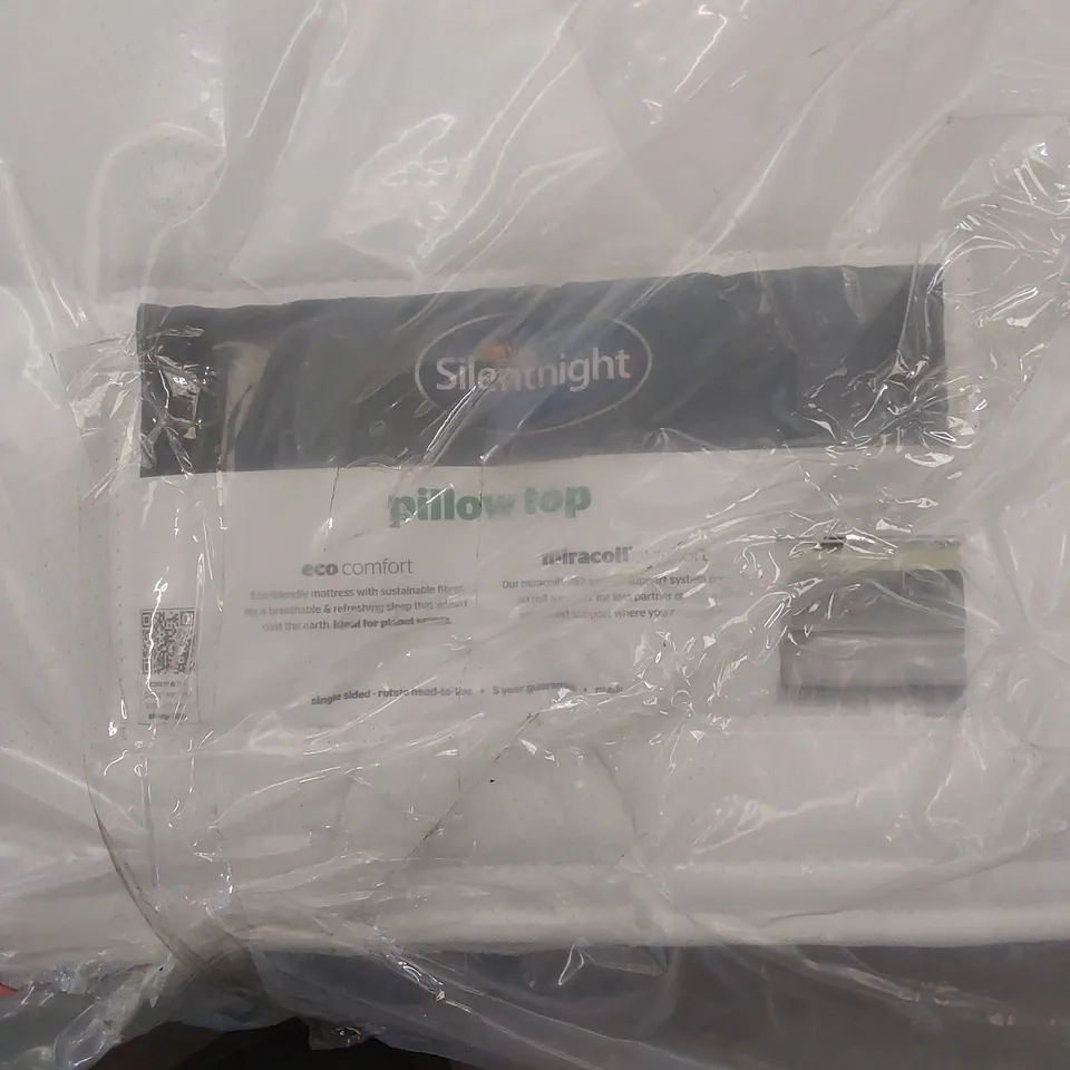 QUALITY BAGGED 4'6" DOUBLE SILENTNIGHT MIRACOIL SPRUNG PIPPA ULTIMATE PILLOWTOP FIRM MATTRESS RRP £429