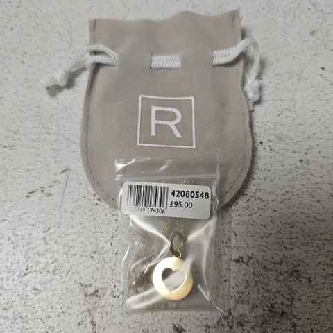RECOGNISED GOLD HEART PENDANT & FINE CHAIN NECKLACE 