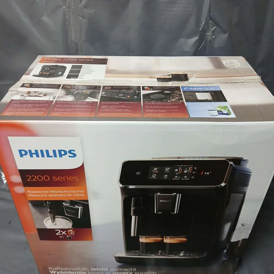 BOXED PHILIPS EP2 FULLY AUTOMATIC COFFEE MACHINE