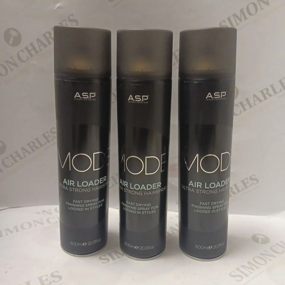 BOX TO CONTAIN APPROX. 7 X 600ML A.S.P MODE AIR LOADER ULTRA STRONG HAIRSPRAY - COLLECTION ONLY