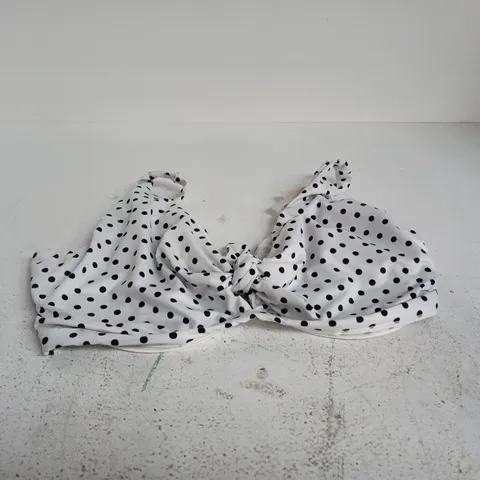 BRAVISSIMO BLACK/WHITE SPOT BIKINI TOP 36GG