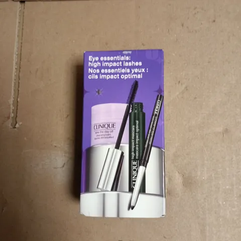 CLINIQUE EYE ESSENTIALS: HIGH IMPACT LASHES MASCARA BOX SET
