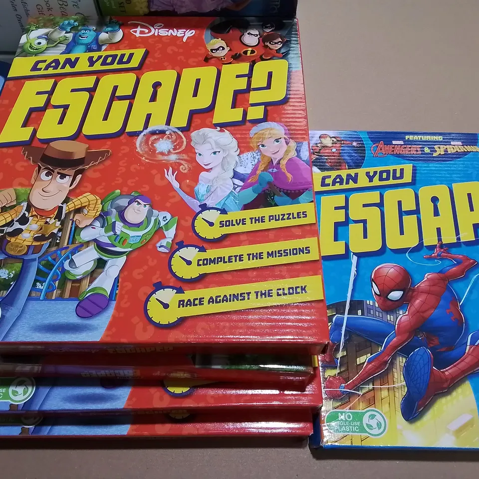 LOT OF 18 ASSORTED KIDS BOOK AND ACTIVISTS SETS TO INCLUDE DISNEY FROZEN AND ENCANTO AND MARVEL AVENGERS