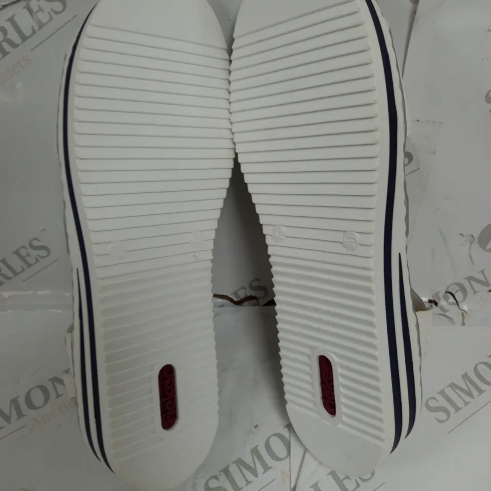 RIEKER EMBELLISHED SANDALS IN WHITE - 8