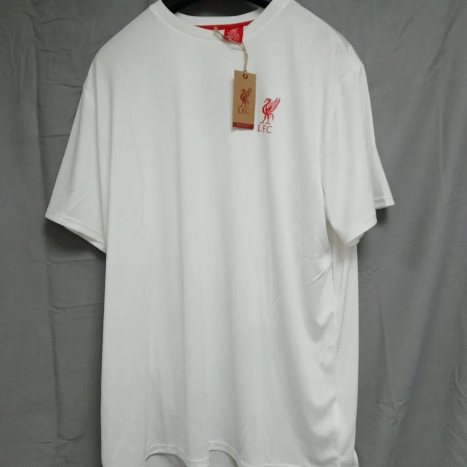 LIVERPOOL FC MEN'S POLY TEE WHITE – XL