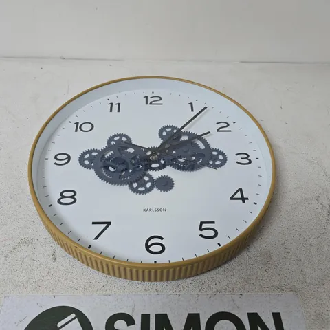 KARLSSON SKELETON GEAR CLOCK – ROUND WALL CLOCK
