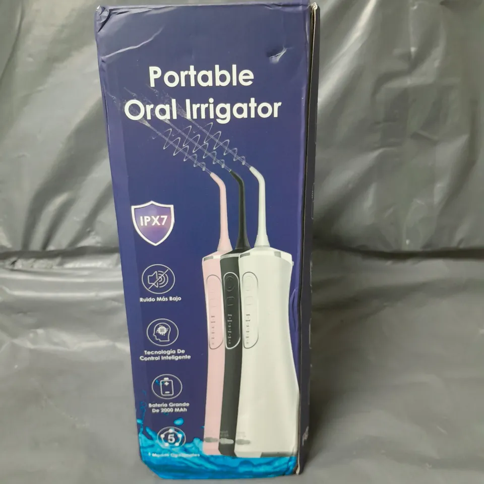 SEALED IPX7 PORTABLE ORAL IRRIGATOR IVORY WHITE