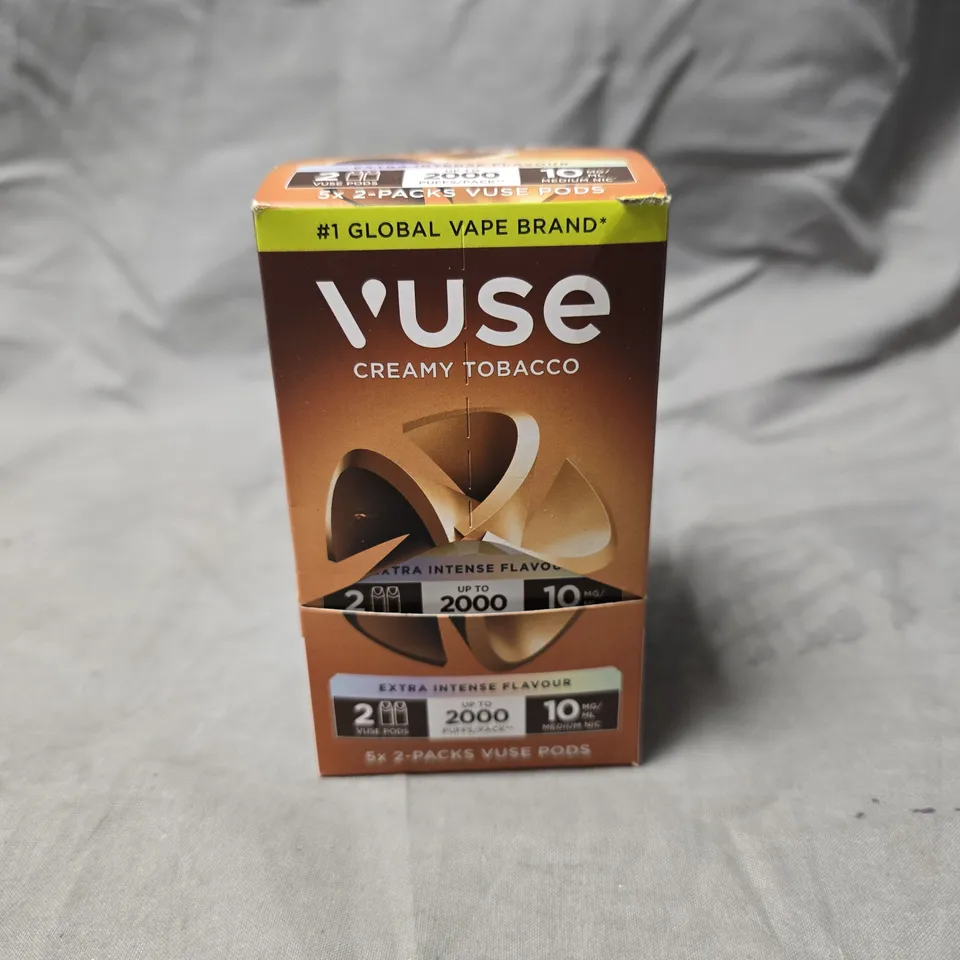 VUSE CREAMY TOBACCO VAPE PODS – 5X2-PACKS, 10 MG/ML
