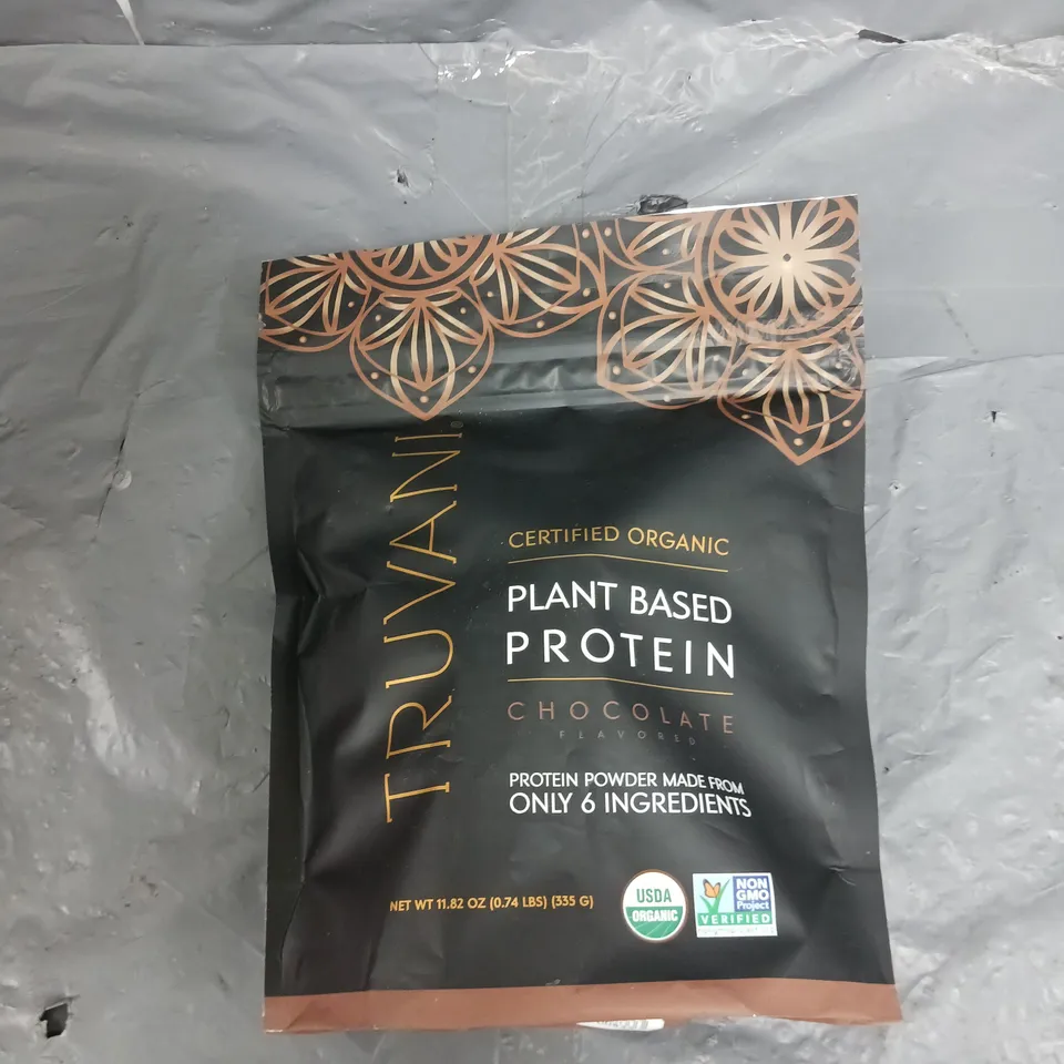 TRUVANI ORGANIC PLANT BASED PROTEIN CHOCOLATE FLAVOURED 335G