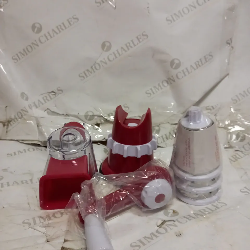 COOK'S ESSENTIALS GRATER & SLICER - RED 