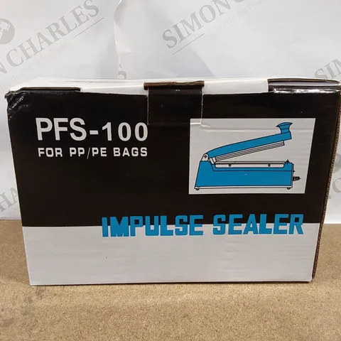 BOXED HANCHEN MINI IMPULSE HEAT SEALER PFS-100 FOR PP/PE BAGS (1 BOX)