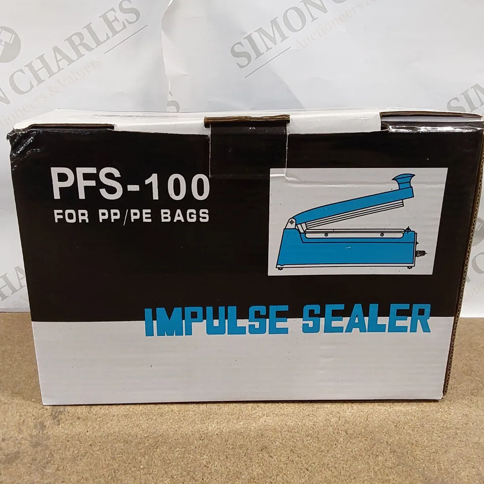 BOXED HANCHEN MINI IMPULSE HEAT SEALER PFS-100 FOR PP/PE BAGS (1 BOX)