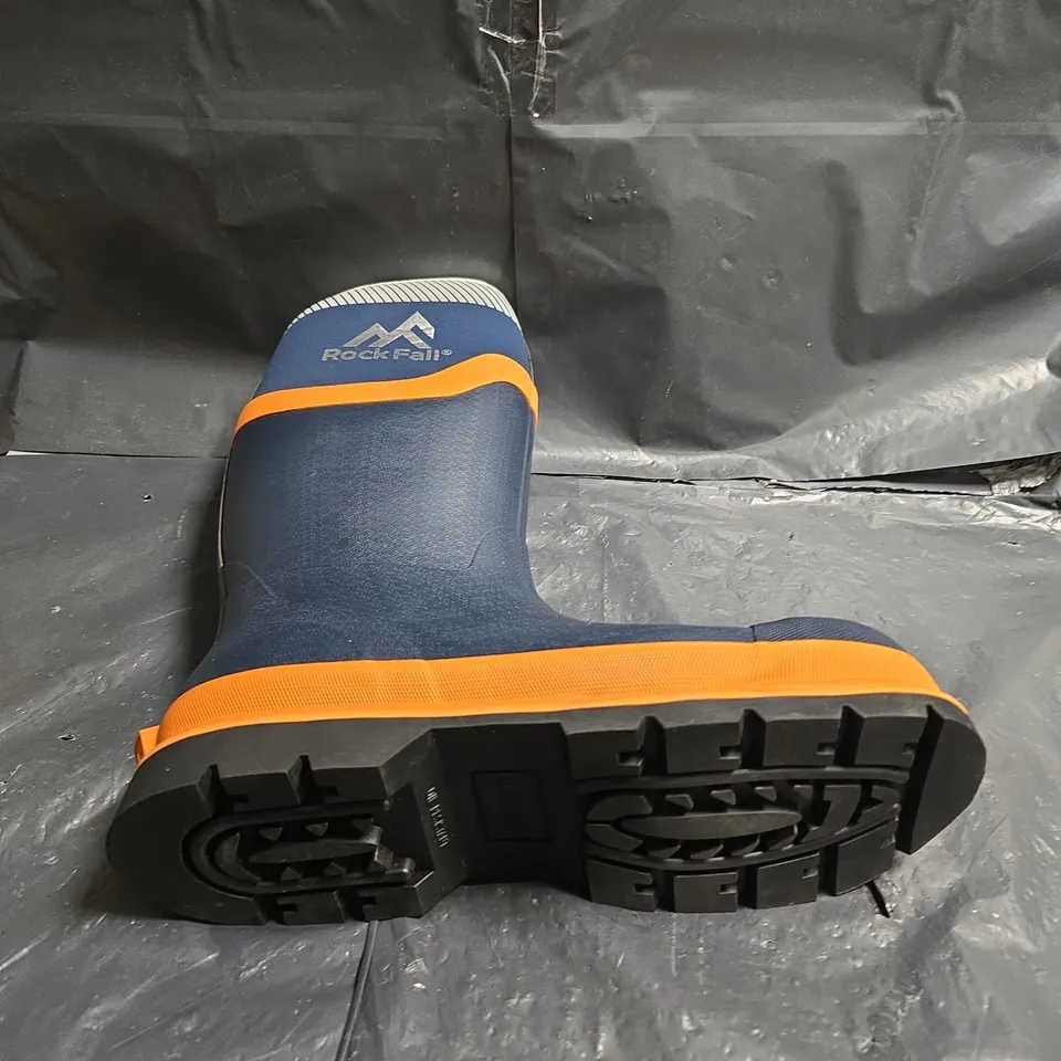 ROCKFALL SILT RF290 SAFETY BOOTS – NAVY & ORANGE, SIZE 11