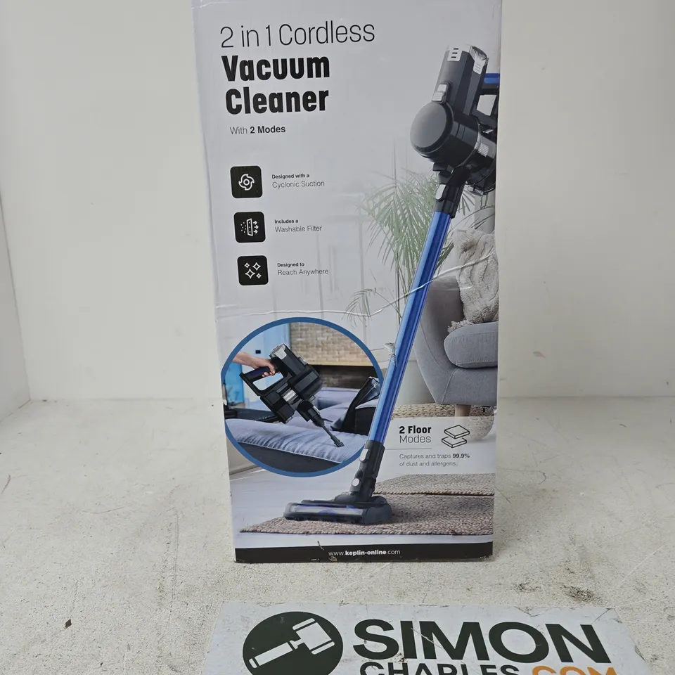 KEPLIN 2-IN-1 CORDLESS VACUUM CLEANER – BOXED