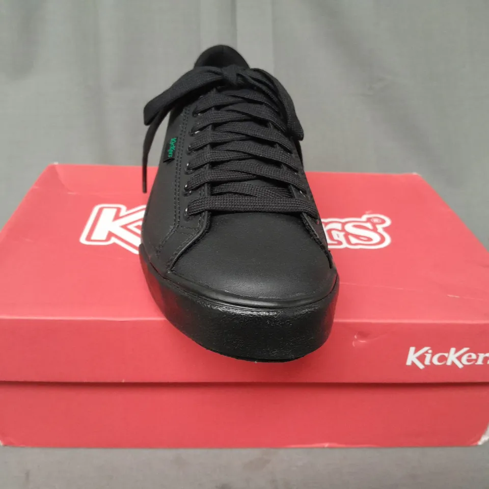 BOXED PAIR OF KICKERS SHOES IN BLACK EU SIZE 37