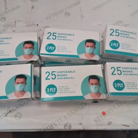 12 PACKS OF NON MEDICAL FACE MASKS X25