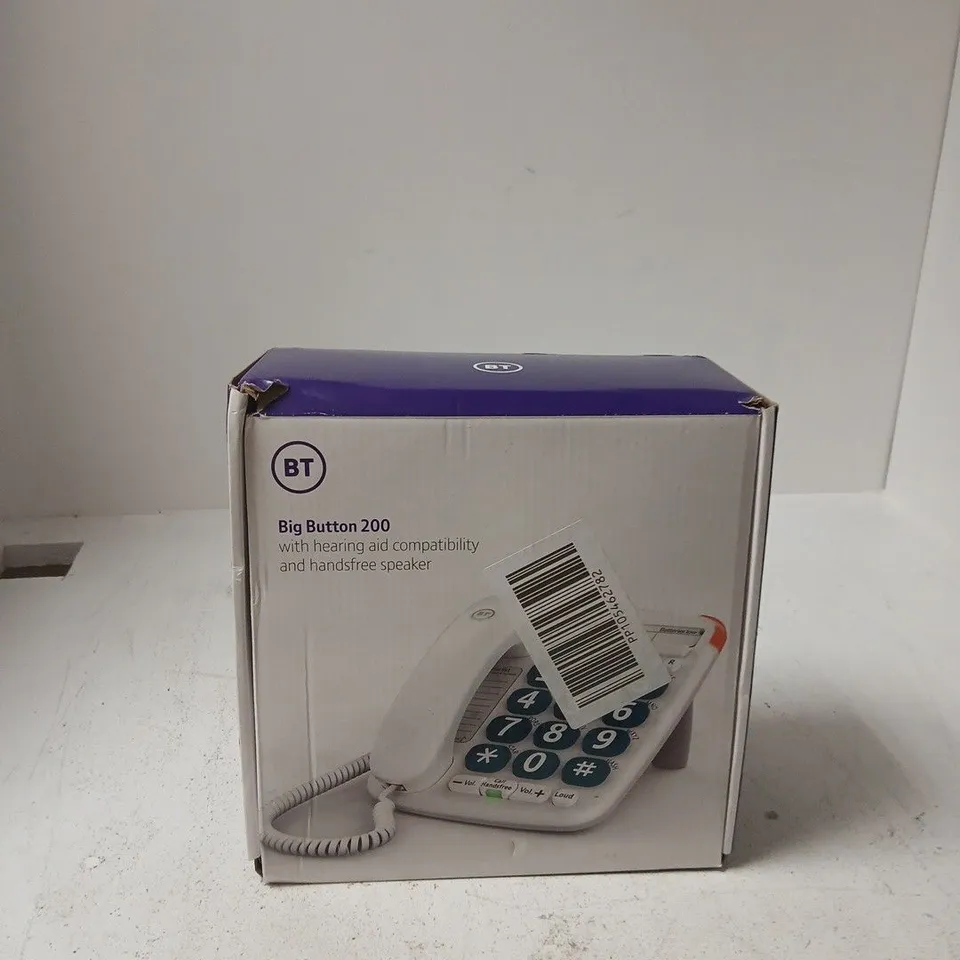 BT BIG BUTTON 200 LANDLINE TELEPHONE – BOXED