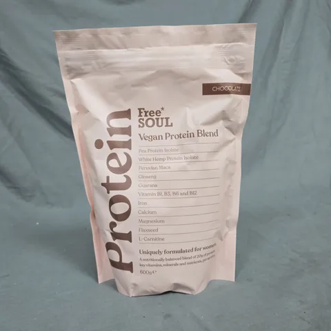 FREE SOUL VEGAN PROTEIN BLEND 600G - CHOCOLATE