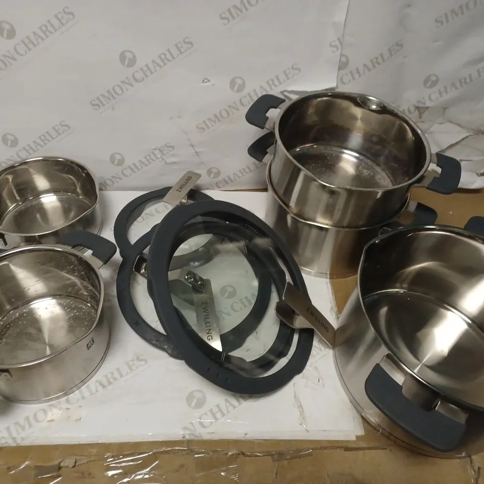 ZWILLING SIMPLIFY STAINLESS STEEL POT SET