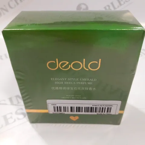 BOXED AND SEALED DEOLD ELEGANT STYLE EMERALD HIGH HEELS PERFUME 30ML