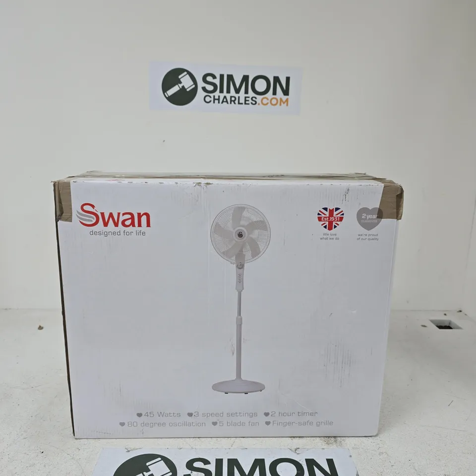 SWAN FREESTANDING STAND FAN - WHITE