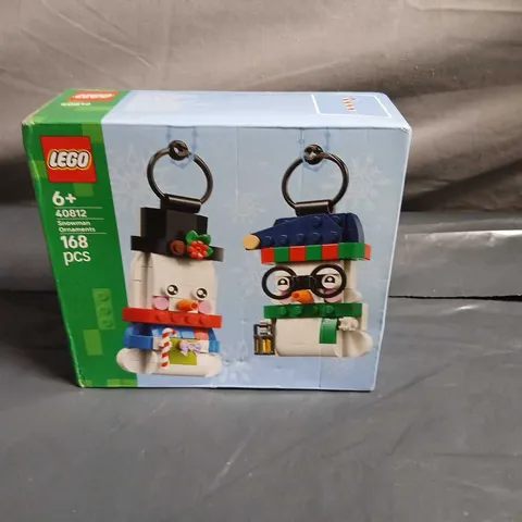 LEGO 40812 SNOWMAN ORNAMENTS - 168 PIECES - BOXED