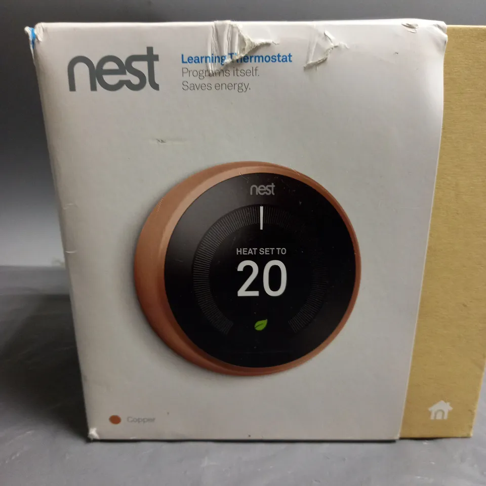 BOXED NEST LEARNING THERMOSTAT