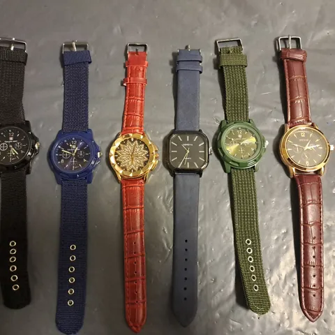 LOT OF 6 ASSORTED FASHION WATCHES