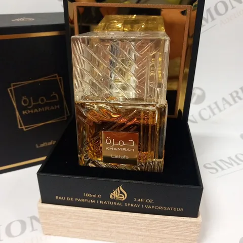 BOXED KHAMRAH LATTAFA EAU DE PARFUM 100ML