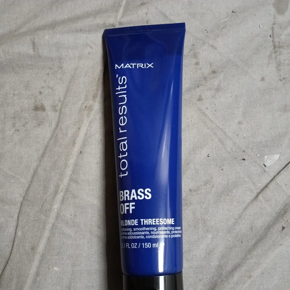 BOX OF APPROXIMATELY 10 MATRIX TOTAL RESULTS BRASS OFF BLONDE THREESOME