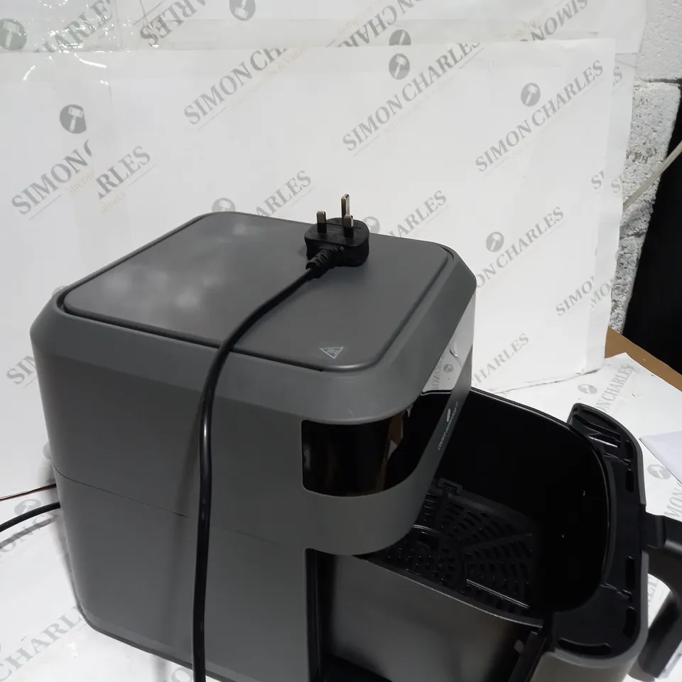 BOXED COOK'S ESSENTIALS 5.8L AIR FRYER, SLATE GREY