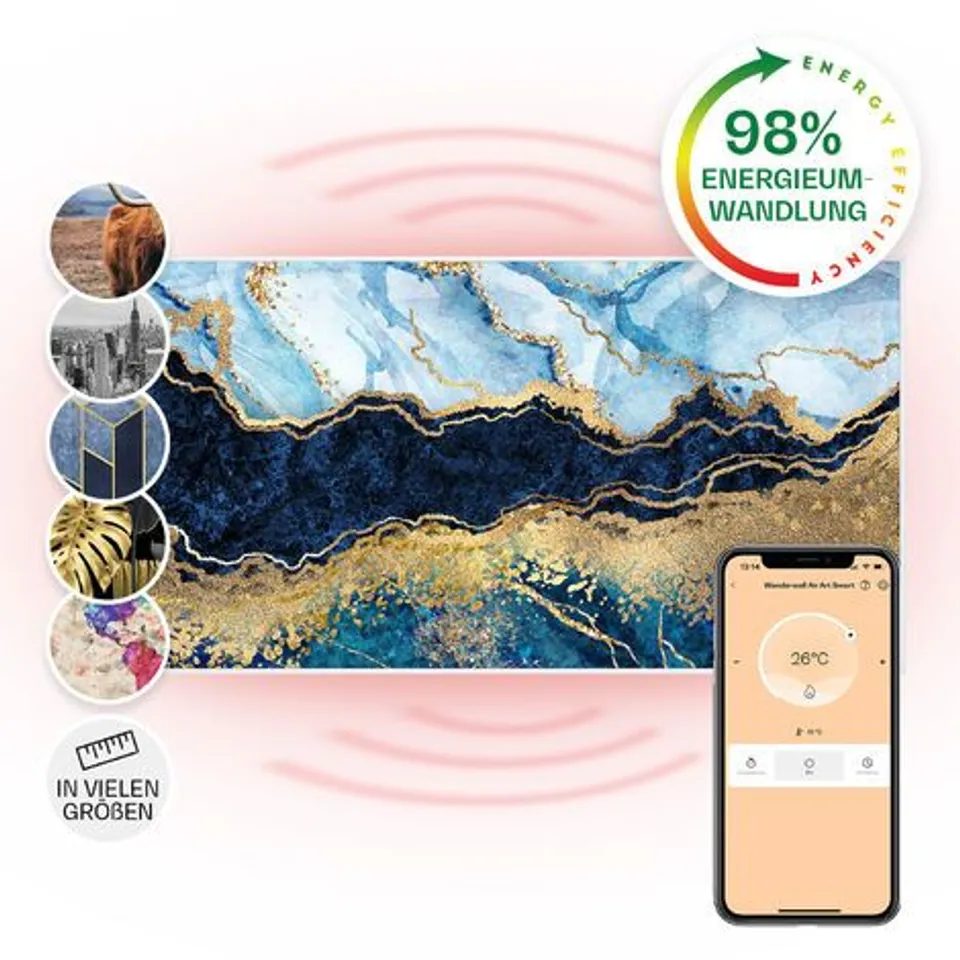 BOXED KLARSTEIN AIR ART SMART CHAUFFAGE INFRAROUGE, 700W RADIATEUR - DAMAGED