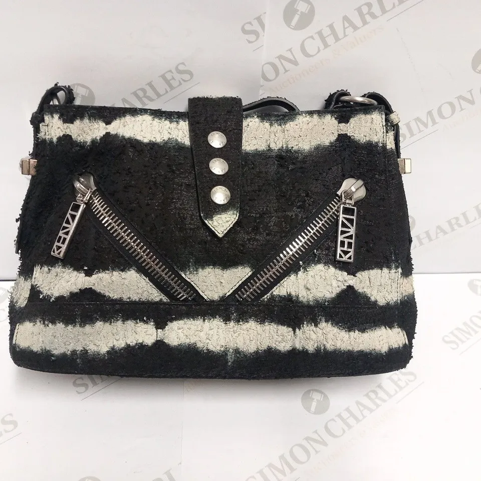 KENZO PARIS BLACK AND WHITE BAG