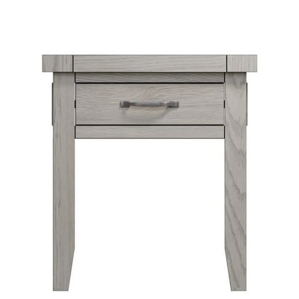 BOXED K-INTERIORS BAUMAN READY ASSEMBLED SOLID WOOD SIDE TABLE