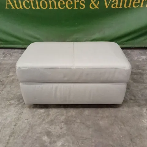 QUALITY DESIGNER ITALIAN MADE LEATHER OTTOMAN FOOTSTOOL