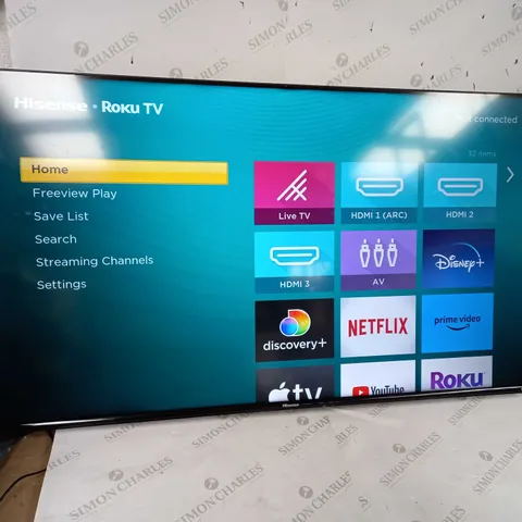BOXED HISENSE ROKU R50A7200UK 50" SMART 4K LED TV [COLLECTION ONLY]