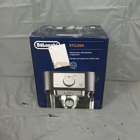 BOXED DELONGHI STILOSA, BARISTA ESPRESSO MACHINE & CAPPUCCINO MAKER IN PISTACHIO