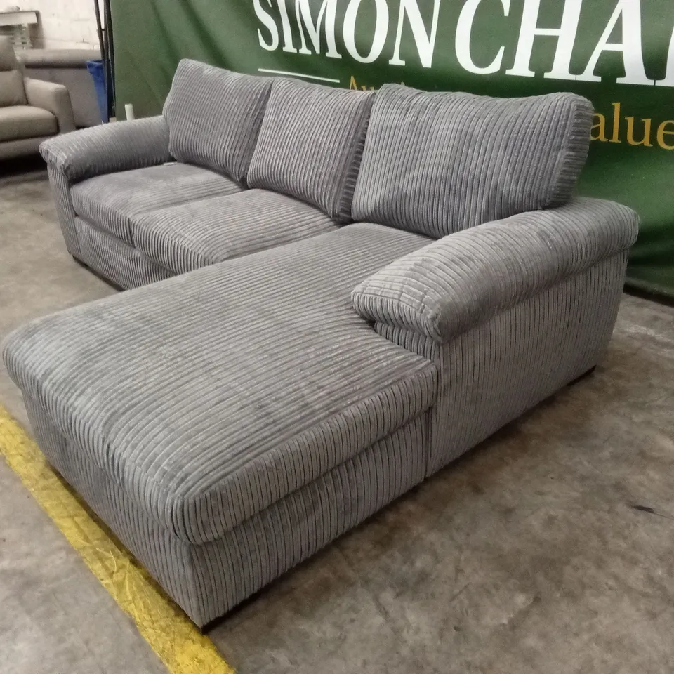 AMALFI STANDARD BACK FABRIC 3 SEATER CHAISE SOFA RRP £899