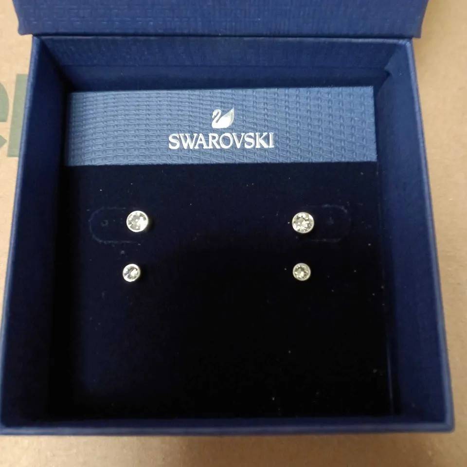 BOXED SWAROVSKI HARLEY EARRING SET