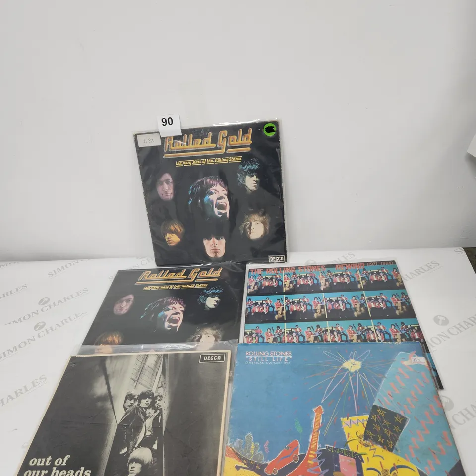 5 X THE ROLLING STONES VINYL LPS