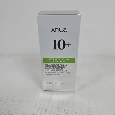 BOXED AND SEALED ANUA 10+ AZELAIC ACID SOOTHING SERUM (30ML)